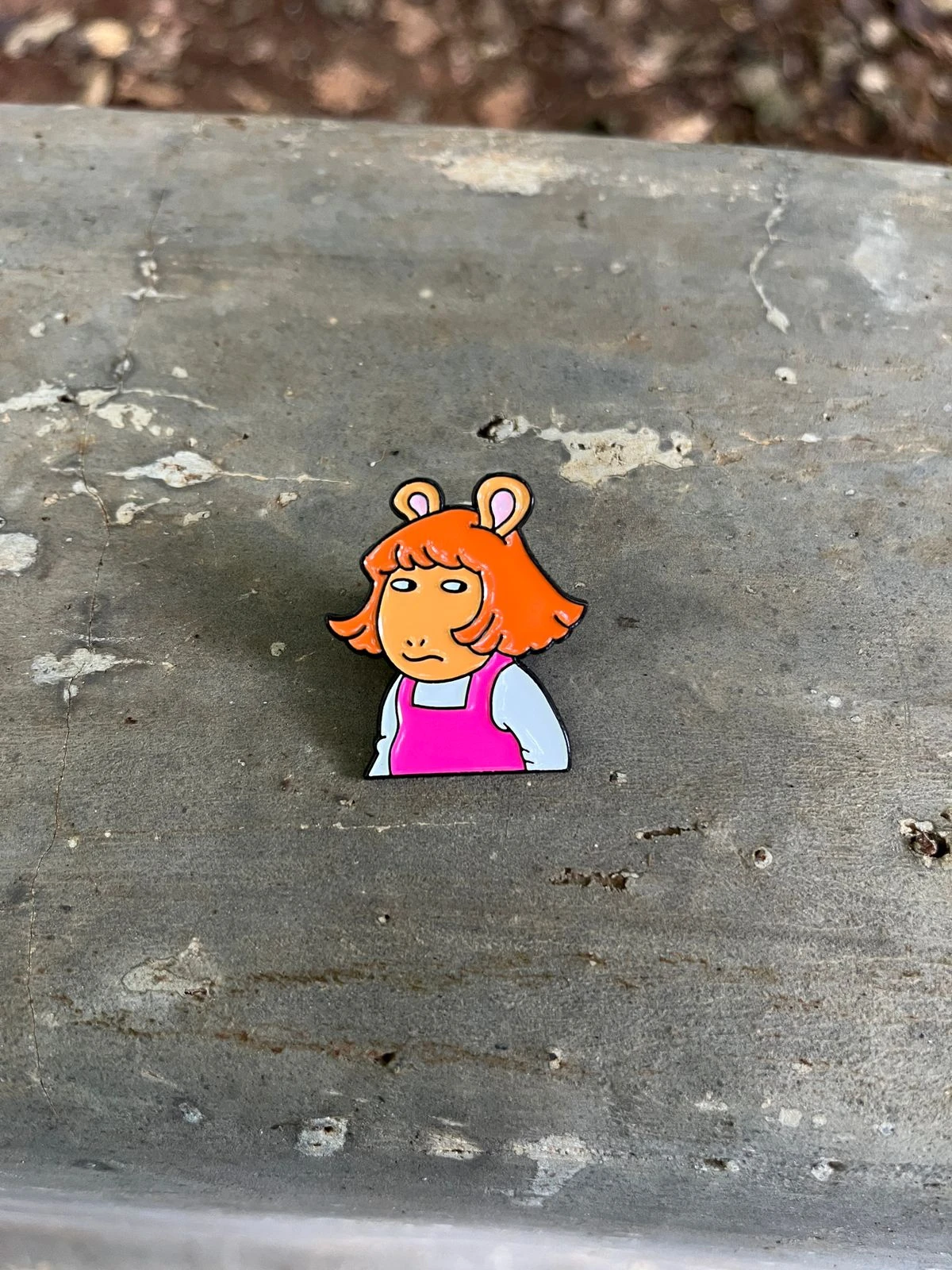 girly enamel pin